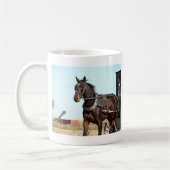Ländliches Pferd und Buggy Kaffeetasse (Links)