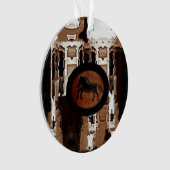 Ländliches Pferdemuster Ornament (Vorderseite)