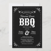 Ländliches Probedinner-BBQ Einladung (Vorderseite)