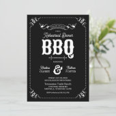 Ländliches Probedinner-BBQ Einladung (Stehend Vorderseite)