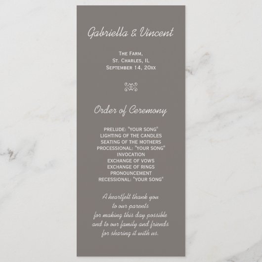 Ländliches Programm (Rückseite)