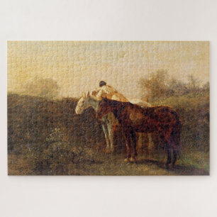 Ländliches Rendezvous (Romantischer Kuss auf dem P Puzzle