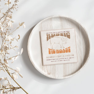 Ländliches Schweinegrillen Einladung