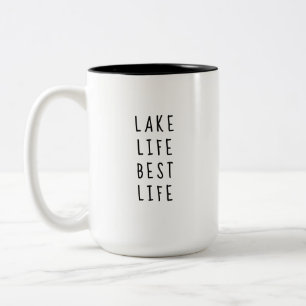 Ländliches Seeben Leben Haus Modernes Ferienhaus Zweifarbige Tasse