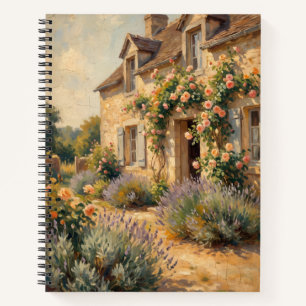 Ländliches Steincottage in der Provence Notizblock