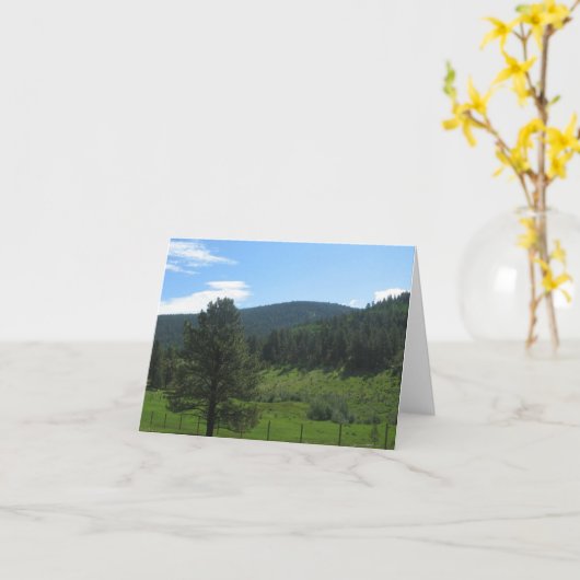 Ländliches Taos, New Mexiko Karte (Gelbe Blume)