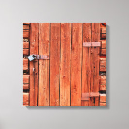 Ländliches Türbild auf Leinwand