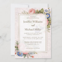 Ländliches, vintage-personalisiertes florales Rose