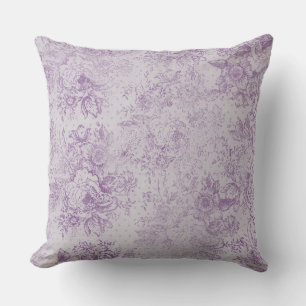 ländliches Violett, Shabby Chic, blasse Lavendelbl Kissen
