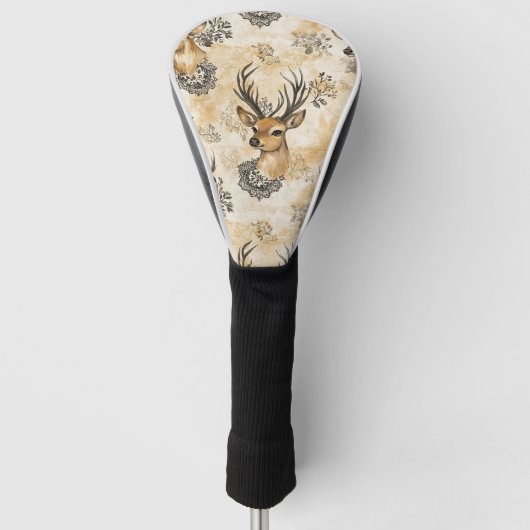 Ländliches Wald Reh Muster Golf Headcover (Vorderseite)