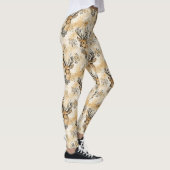 Ländliches Waldreh-Muster Leggings (Rechts)