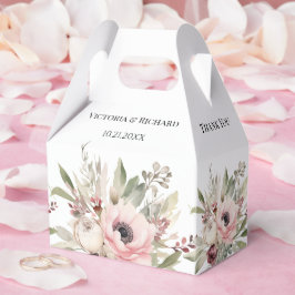 ländliches Wasserfarben-Blumenbouquet Geschenkschachtel