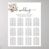 ländliches Wasserfarben-Blumenbouquet Poster (Vorne)