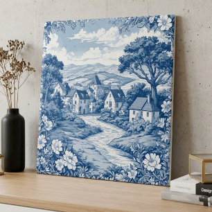 Ländliches Wasserleitungs-Blumen-Passage-Idylle Fliese