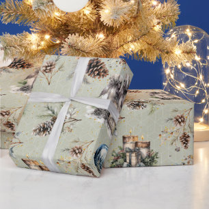 Ländliches Weihnachten Geschenkpapier