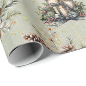 Ländliches Weihnachten Geschenkpapier (Rolleneckpunkt)