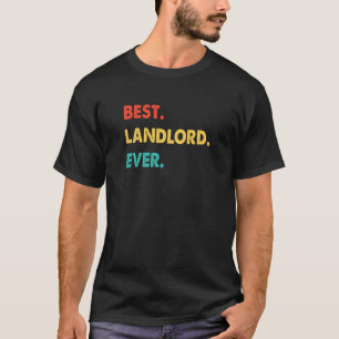 Landlord Beruf Retro Bester Landlord je T-Shirt