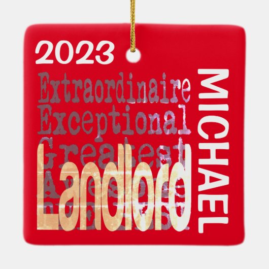 Landlord Extraordinaire CUSTOM Keramikornament (Rückseite)
