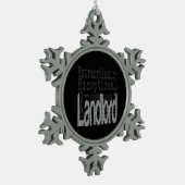 Landlord Extraordinator Schneeflocken Zinn-Ornament (Links)