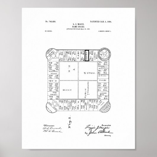 Landlords Spielpatent Poster (Vorne)