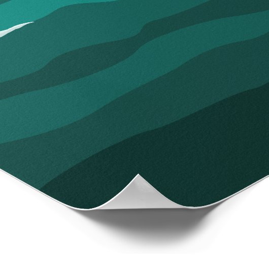 Landluft und Meereslandschaft Poster (Ecke)