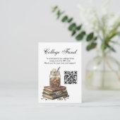 Landmädchen-Abschluss-College-Fonds-QR-Code Begleitkarte (Stehend Vorderseite)