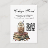 Landmädchen-Abschluss-College-Fonds-QR-Code Begleitkarte (Vorderseite)