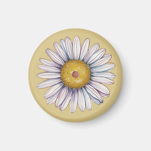 Landmädchen-Gänseblümchen  Magnet (Vorne)