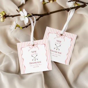 Landmädchen in Rosa neu im Club Golf-Baby-Party Geschenkanhänger