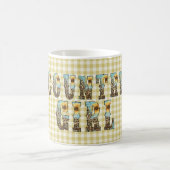 Landmädchen Typografie Kaffeetasse (Mittel)