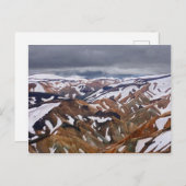 Landmannalaugar, Island Postkarte (Vorne/Hinten)