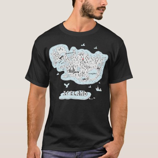 Landmarks Of Iceland T-Shirt (Vorderseite)