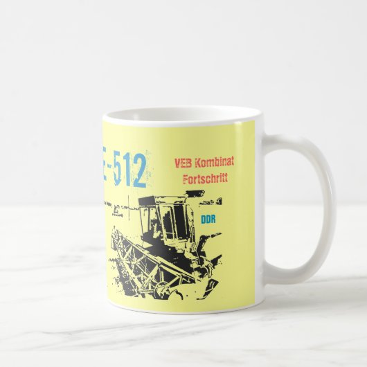 Landmaschinen DDR Design Kaffeetasse (Rechts)