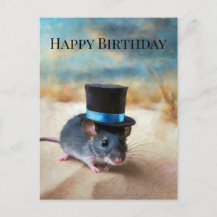 Landmaus zum Geburtstag gratulieren Postkarte