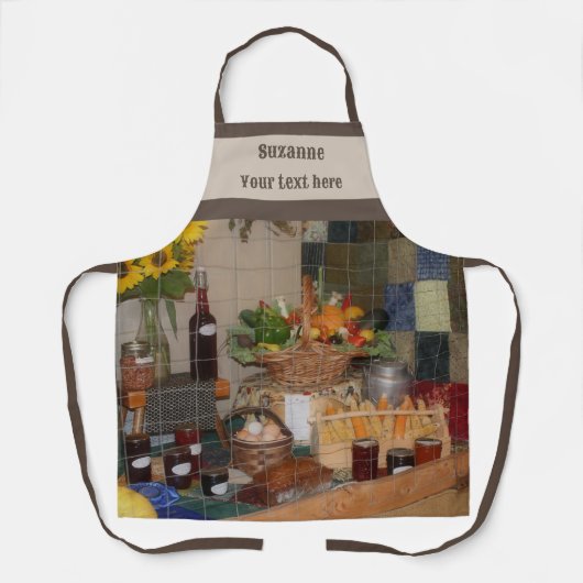 Landmesse Ernteertrag Personalisiert anzeigen Schürze (Vorderseite)