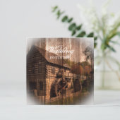 Landmühle auf dem alten Bauernhof Einladung (Stehend Vorderseite)