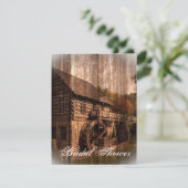 Landmühle auf dem alten Bauernhof Einladung (Stehend Vorderseite)