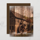 Landmühle auf dem alten Bauernhof Einladung (Vorne/Hinten)