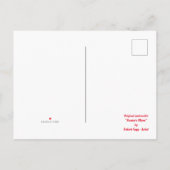 Landnächtelandschaft; Jäger- oder Erntemond Ankündigungspostkarte (Rückseite)