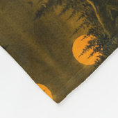 Landnächtelandschaft; Jäger- oder Erntemond Fleecedecke (Ecke)