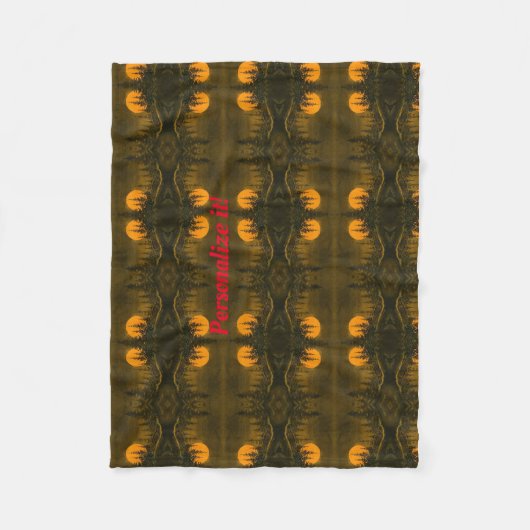 Landnächtelandschaft; Jäger- oder Erntemond Fleecedecke (Vorderseite)