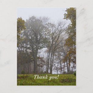 Landnebel Herbstmorgen Danke Postkarte