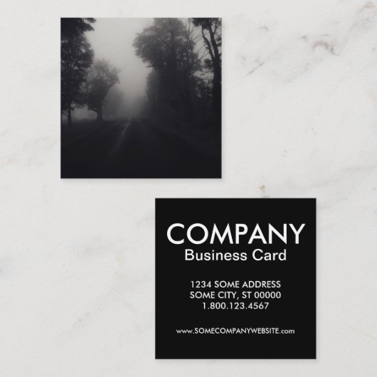 Landnebel Quadratische Visitenkarte (Vorne/Hinten)