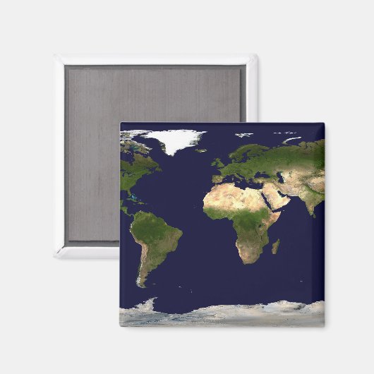 Landoberfläche, flaches Wasser und schattiges Topo Magnet (Vorderseite/Rückseite)