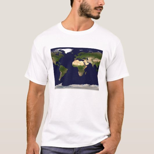 Landoberfläche, flaches Wasser und schattiges Topo T-Shirt (Vorderseite)