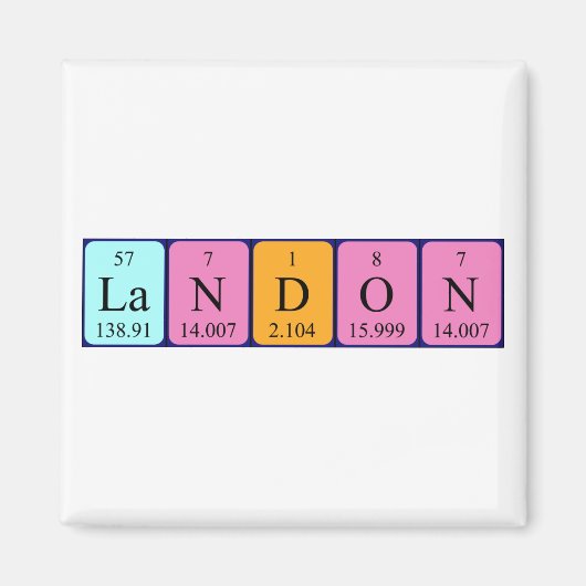Landon Periodenmagnet Magnet (Vorne)