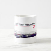 Landor Retro Jumbo Jet Classic British Livery Avia Kaffeetasse (Mittel)