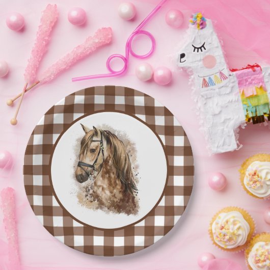 Landpferd Pappteller (Party)