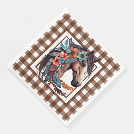 Landpferd Serviette (Ecke)