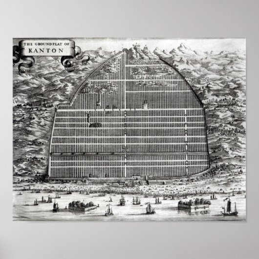 Landplan des Kantons, China Poster (Vorne)